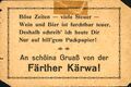 Gruß von der <!--LINK'" 0:116-->, historische Ansichtskarte bzw. Scherzkarte, um 1920