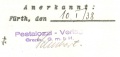 Firmenstempel <i>Pestalozziverlag</i> auf einem Vertrag vom 10. Januar 1938