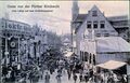 Gruß von der <!--LINK'" 0:127-->, historische Ansichtskarte mit Blick von der heutigen Henri-Dunant-Straße in die Brandenburger Straße, um 1920