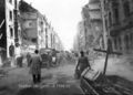 Aufnahme aus der Amalienstraße nach dem Luftangriff 8. auf 9. März 1943. Abschnitt zwischen <!--LINK'" 0:8--> und <!--LINK'" 0:9-->. Heute Amalienstr. 45/47. Rechts im Bild angeschnitten <!--LINK'" 0:10-->
