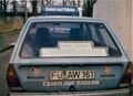 "Essen auf Rädern" Fahrzeug VW Passat Variant stationiert am <!--LINK'" 0:53--> in Burgfarrnbach der <!--LINK'" 0:54--> im Februar 1978. Mit Hinweis auf "Zivildienst" Leistende, bis 2010 als Wehrersatzdienst. Vorgänger der heutigen "Bufdi".