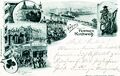 Gruß von der <!--LINK'" 0:4-->, historische Ansichtskarte, gel 1898