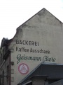 Alte <!--LINK'" 0:20-->-Werbung, ehemalige Bäckerei <a class="mw-selflink selflink">Nürnberger Straße</a> 30