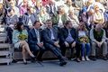 Erntedankfestzug 2023 - Minsterpräsident Markus Söder mit OB Dr. Thomas Jung und 3. Bürgermeister Dietmar Helm, Okt. 2023