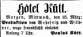 Veranstaltung im <a class="mw-selflink selflink">Hotel Kütt</a>, März 1857