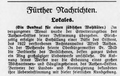 Erweiterung Nathanstift und Enthüllung Stifterbüste, Nürnberg-Fürther isr. Gemeindeblatt 1. September 1927