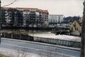 Die neu gebaute Senioreneinrichtung <!--LINK'" 0:483--> auf dem ehem. Areal der Foerstermühle, im Hintergrund Hochhaus <!--LINK'" 0:484-->. Umbau der <!--LINK'" 0:485--> durch die <!--LINK'" 0:486-->, Februar 1988