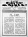 10jährige Jubiläumsausgabe Nürnberg-Fürther Isr. Gemeindeblatts, 1. März 1931