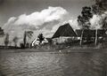 Haus und Stadel von Fritz Muggenhöfer mit Hochwasser im Herbst 1936