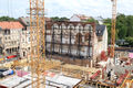 Reste des Festsaales während der Bauarbeiten zur Neuen Mitte August 2014