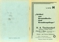 Katalog der Drogerie Tischendorf für "Artikel zur Gesundheits- und Krankenpflege", ca. 1930