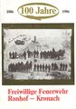 Broschüre <i>100 Jahre Freiwillige Feuerwehr Ronhof-Kronach</i> - Titelseite