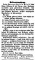 Emanuel-Pesselsche Brautstiftung, Fürther Tagblatt 25. April 1854