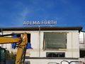 Werbeschriftzug der ehem. Textilfabrik "Adema - Jean Mandel Fürth", 2018