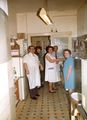 Aufnahme von 1978 mit Teil der Küche der <!--LINK'" 0:50-->. In der Bildmitte Wirt Ernst Weger und seine Frau Marie.