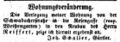 Zeitungsanzeige des Gürtlers <!--LINK'" 0:26-->, November 1853