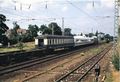 <!--LINK'" 0:157-->: Durchfahrt eines Güterzuges mit eingestellten ICE- und IC Waggons am Bahnhof Vach