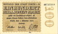 Fürther <!--LINK'" 0:1--> <a class="mw-selflink selflink">1923</a>, 100.000.000 Mark