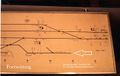 Gleisplan mit Industriegleis der Firma <!--LINK'" 0:139--> im Juli 1991 und ehemaliges Entladegleis der "Fäkalienentladestation" am Bahnhof Vach