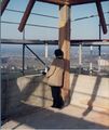 Ausblick vom Turm <a class="mw-selflink selflink">Alte Veste</a> (Rohbau) am 10.11.1979 - fertiggestellt 1980 auf den , die  und rechts die Wohnanlage 