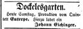 Anzeige Dockelesgarten Fürther Tagblatt 2.6.1855