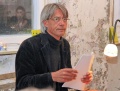 Der Fürther Kulturjournalist und Theaterkritiker <a class="mw-selflink selflink">Bernd Noack</a> bei einer Lesung in Fürth.