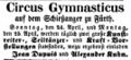 Circus auf dem <a class="mw-selflink selflink">Schießanger</a>, April 1853