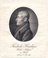 Buchhändler <a class="mw-selflink selflink">Friedrich Heerdegen</a> - hier Kupfer- und Punktierstich von Johann Carl Bock nach J. Gierer, ca. 1800 bis 1810