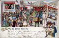 Gruß von der <!--LINK'" 0:248-->, historische Ansichtskarte gezeichnet von einem unbekannten Maler, um 1900