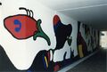 Die Unterführung Schießplatz unter der <!--LINK'" 0:10--> kurz nach ihrer Eröffnung mit der Ausmalung der Innenwände von Schülern des <!--LINK'" 0:11-->, Aug. 1996
