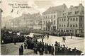 Parade des 6. Feldartillerie-Regiments in der Königstraße anlässlich des 89. Geburtstags Prinzregent Luitpolds, gel. 1908