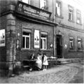 Gasthaus Zum Hirschen in Poppenreuth mit Bierwerbung Brauhaus Nürnberg, Abteilung Fürth