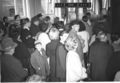 Kundenandrang in der AOK während einer Grippewelle im Jahr 1957