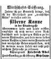 Wirtschaftseröffnung Friedrich Abel,  <a class="mw-selflink selflink">1870</a>