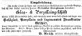 Zeitungsanzeige bzgl. Firma <a class="mw-selflink selflink">Gebrüder Kriegbaum</a>, August 1869