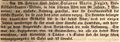Zeitungsartikel über das Ableben der <!--LINK'" 0:29-->, März 1839