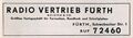 Werbung vom Fachgeschäft <!--LINK'" 0:6--> in der Schülerzeitung <!--LINK'" 0:7--> Nr. 2 1966