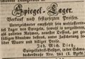 Zeitungsanzeige des <!--LINK'" 0:7--> <!--LINK'" 0:8-->, Juli 1844