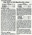 Ausschnitt aus den  vom 23.5.1949 über´s "Kleeblatt"