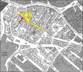 Gänsberg-Plan Bergstraße 21 rot markiert