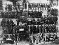 Die 10. Kompanie des Königlich Bayerisches 21. Infanterie-Regiment „Großherzog Friedrich Franz IV. von Mecklenburg-Schwerin“ 1912/14 - Ansichtskarte gel. 18. Juni 1915