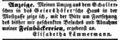 Zeitungsanzeige über einen Umzug ins Geiershöfer'sche Haus in der Mostgasse, Mai 1852