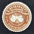 Historische <!--LINK'" 0:0--> der Bronzefarben, Brocat- und Blattmetall-Fabrik Hermann Rosenhaupt, ca. 1913