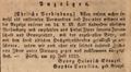 Heiratsanzeige von  und <a class="mw-selflink selflink">Carolina Stengel</a>, Juli 1825