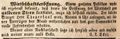 Zeitungsanzeige zur Eröffnung der Wirtschaft <!--LINK'" 0:10-->, November 1842