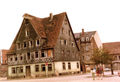 Mohrenstr. 25 am Beginn des ehem. . Linkes Nachbargebäude Nr. 23 bereits abgerissen. Rechts Rückseite von Lilienstr. 16. 1974