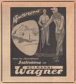 Werbung vom Bekleidungsahaus Hofmann und Wagner in der Schülerzeitung  Nr. 3 12/1955