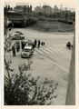 Aufnahme eines Unfalls an der Stadtgrenze, 1958