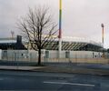 Blick auf das neue Stadion der  vom  aus im Dezember 1999