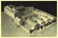 Modell der <!--LINK'" 0:60--> von 1950 – in der Mitte links ist das damals neu erbaute und heute als <!--LINK'" 0:61--> genutzte Direktionsgebäude zu erkennen